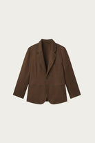 Aaron Levine - Cotton Linen Suit Jacket - Brown - Canoe Club