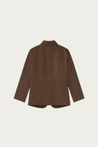 Aaron Levine - Cotton Linen Suit Jacket - Brown - Canoe Club