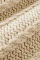 Aaron Levine - Sussex V-Neck Cable Jumper - Oatmeal (AL x SN) - Canoe Club