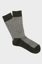 Anonymous Ism - Wool Herringbone Crew - Khaki - Canoe Club