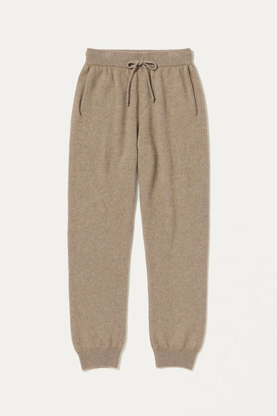 Auralee Baby Cashmere Knit Pants | Natural Brown | Canoe Club