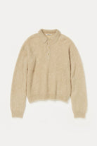 Auralee - Brushed Super Kid Mohair Knit Polo - Beige - Canoe Club
