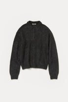 Auralee - Brushed Super Kid Mohair Knit Polo - Deep Black - Canoe Club