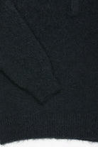 Auralee - Brushed Super Kid Mohair Knit Polo - Deep Black - Canoe Club