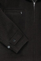 Auralee - Brushed Suri Alpaca Mohair Jacquard Zip Blouson - Dark Brown - Canoe Club