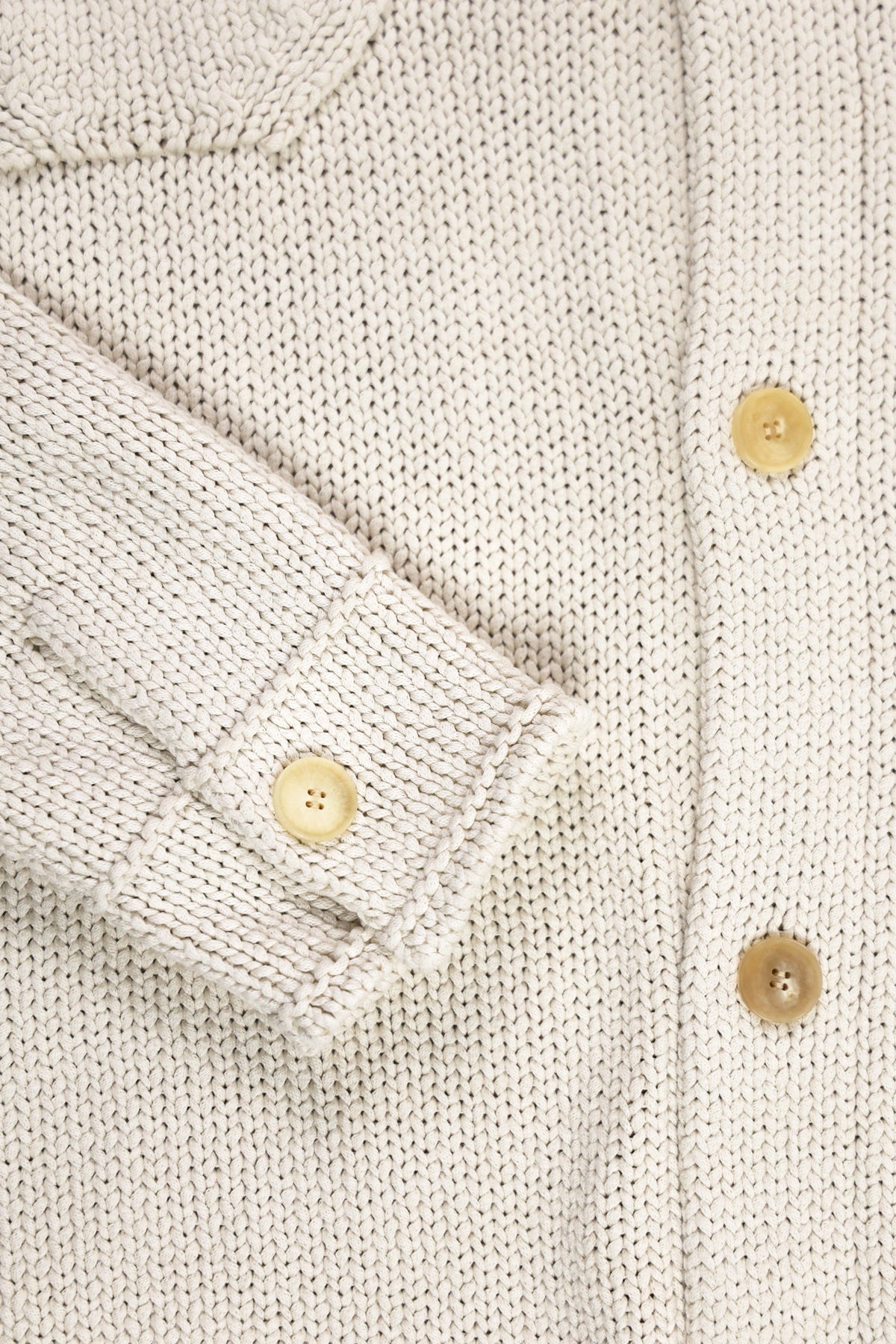 Auralee - Cotton Lily-Yarn Knit Blouson - Ivory - Canoe Club
