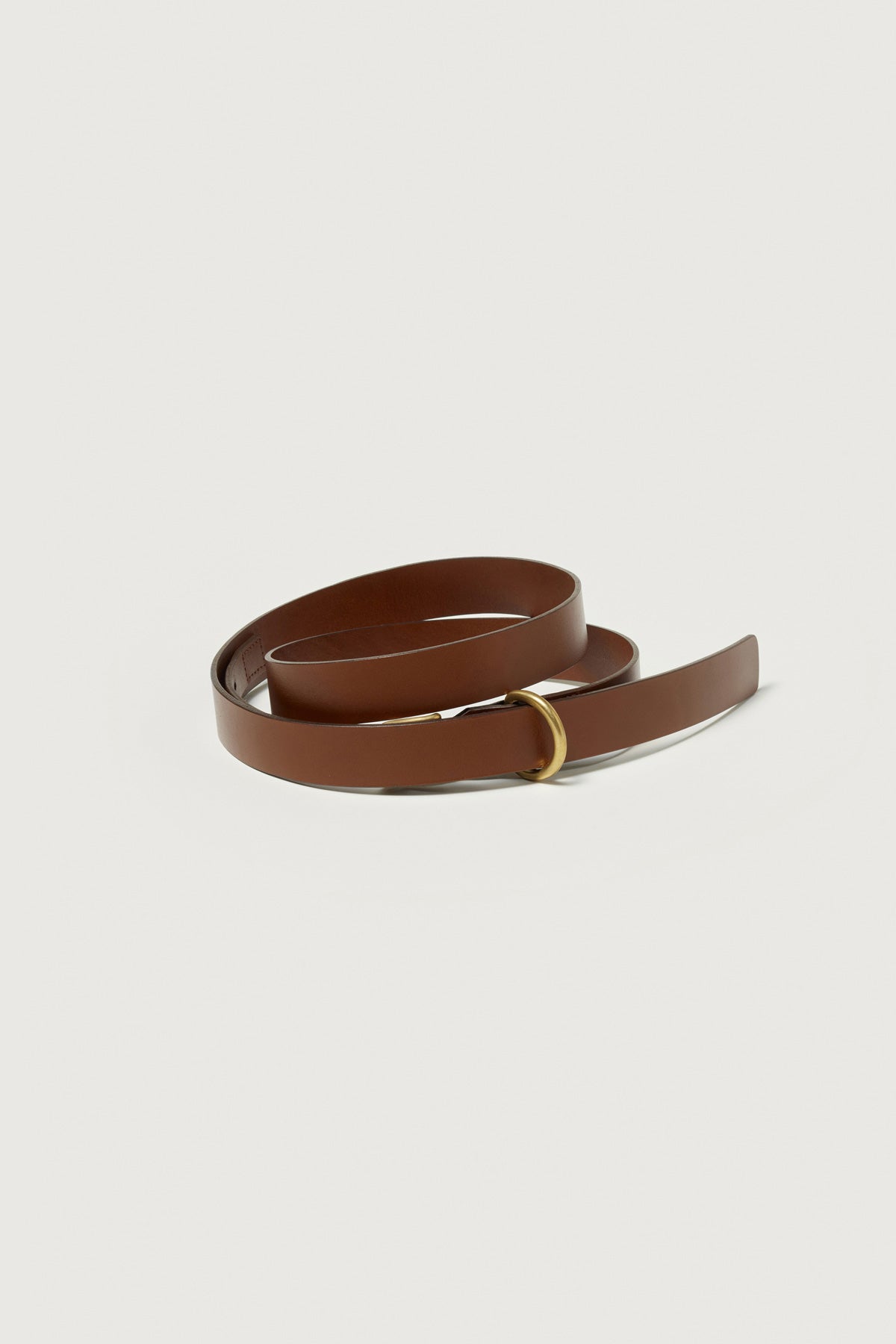 Auralee - Cow Leather Belt - Brown - Canoe Club