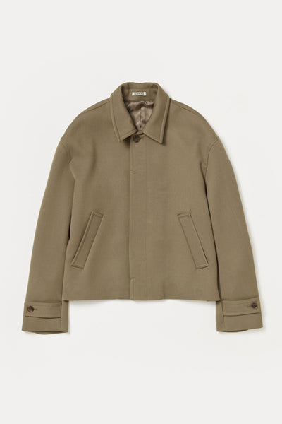 Double Cloth Hard Twist Carey Blouson - Khaki