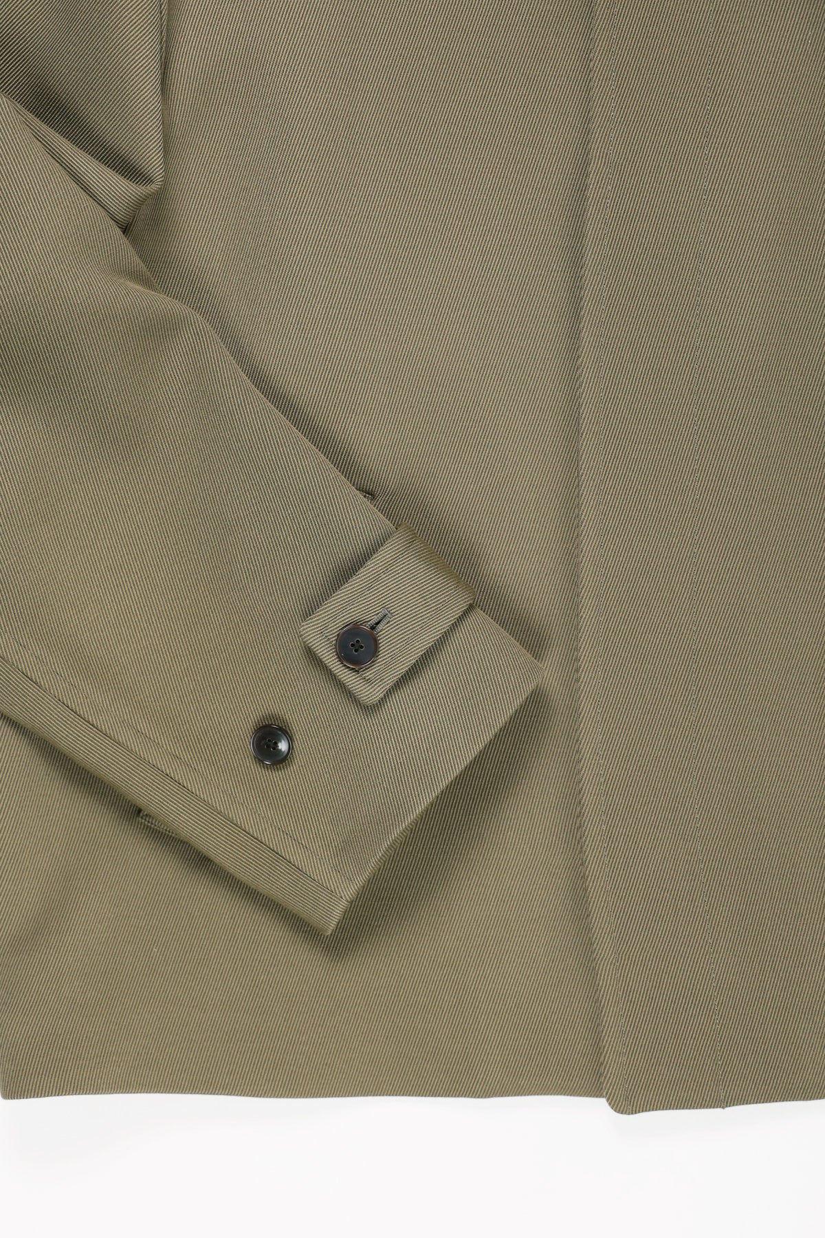Auralee - Double Cloth Hard Twist Carey Blouson - Khaki - Canoe Club