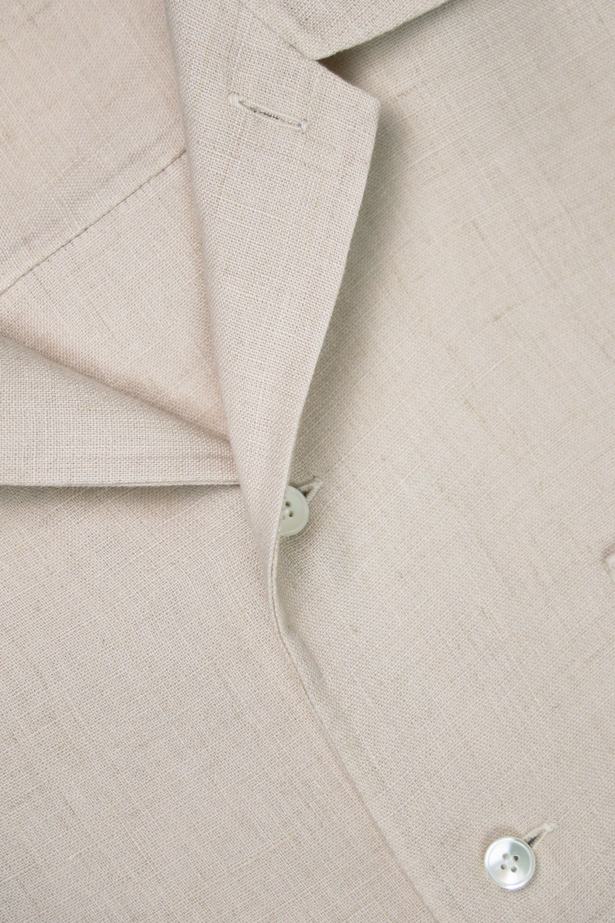 Auralee - Double Cloth Linen Hand Sewn Half Sleeved Shirt - Ivory - Canoe Club