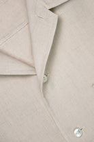 Auralee - Double Cloth Linen Hand Sewn Half Sleeved Shirt - Ivory - Canoe Club
