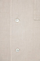 Auralee - Double Cloth Linen Hand Sewn Half Sleeved Shirt - Ivory - Canoe Club