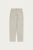 Auralee - Faded Hard Twist Brown Denim Wide Pants - Light Grey - Canoe Club