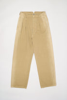 Auralee - Finx Natural Gabardine Product Dyed Pants - Beige - Canoe Club