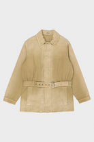 Auralee - Finx Natural Gabardine Product Dyed Blouson - Beige - Canoe Club