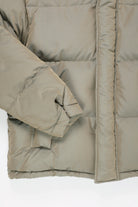 Auralee - Finx Polyester Chambray Down Coat - Olive Khaki Chambray - Canoe Club