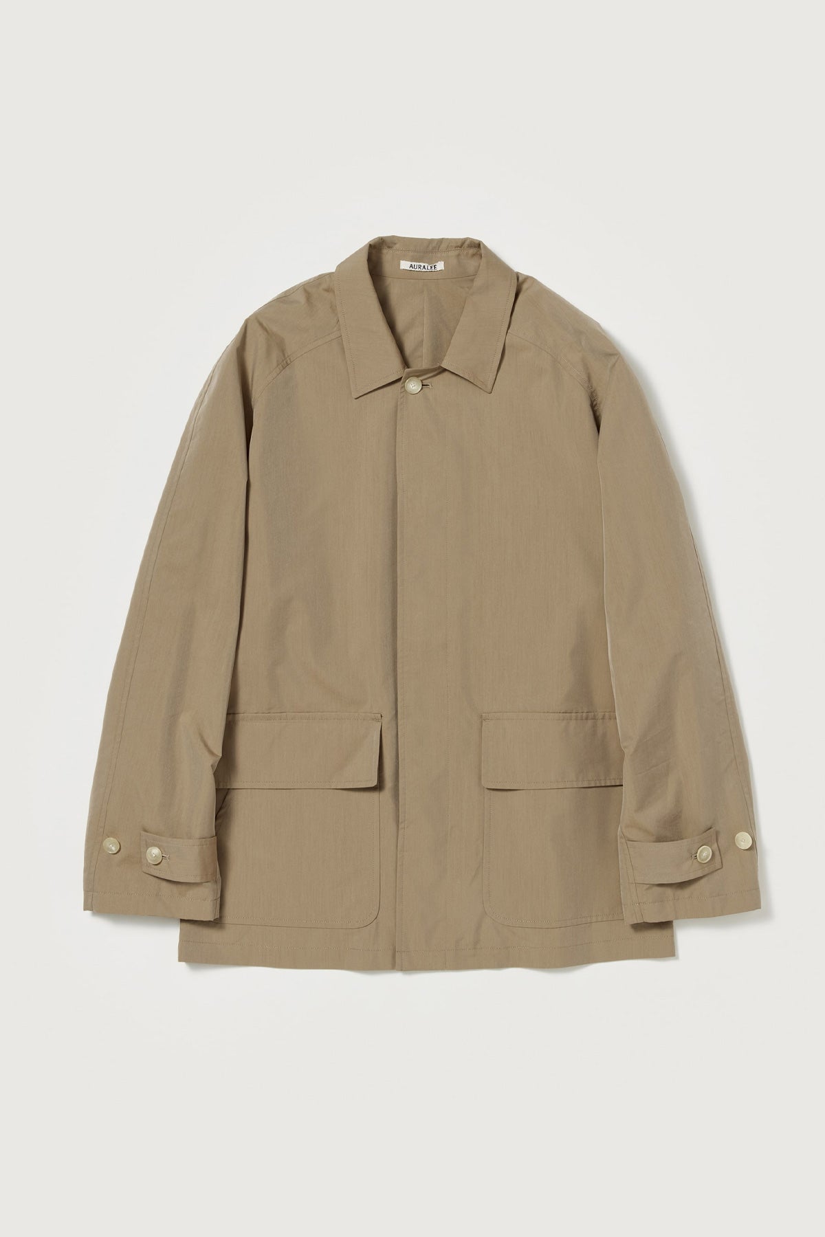 Auralee - Finx Polyester Weather Chambray Blouson - Brown Chambray - Canoe Club