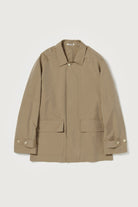 Auralee - Finx Polyester Weather Chambray Blouson - Brown Chambray - Canoe Club