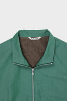 Auralee - Finx Tussah Chambray Zip Blouson - Green - Canoe Club