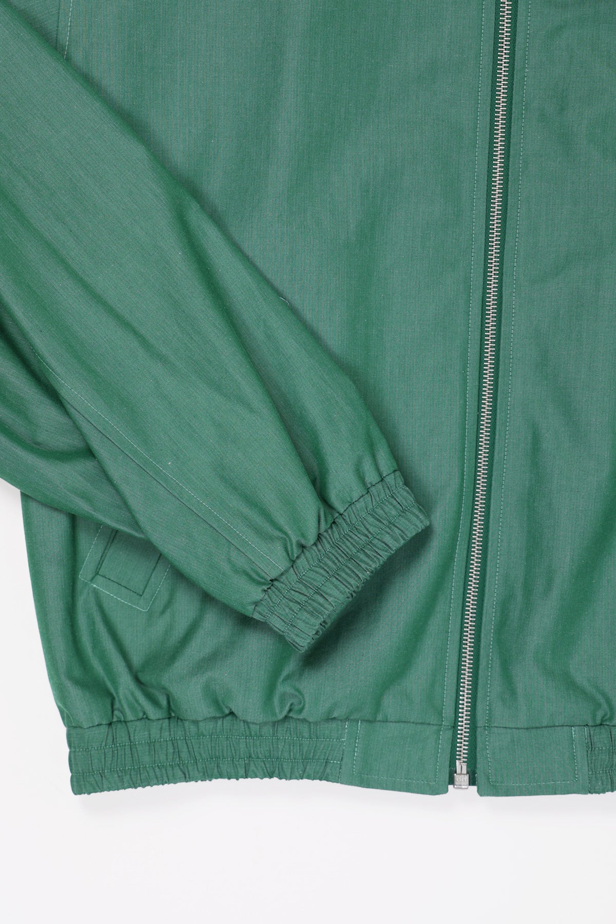 Auralee - Finx Tussah Chambray Zip Blouson - Green - Canoe Club