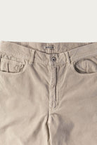 Auralee - Garment-Dyed Finx Corduroy 5P Wide Pants - White Khaki - Canoe Club