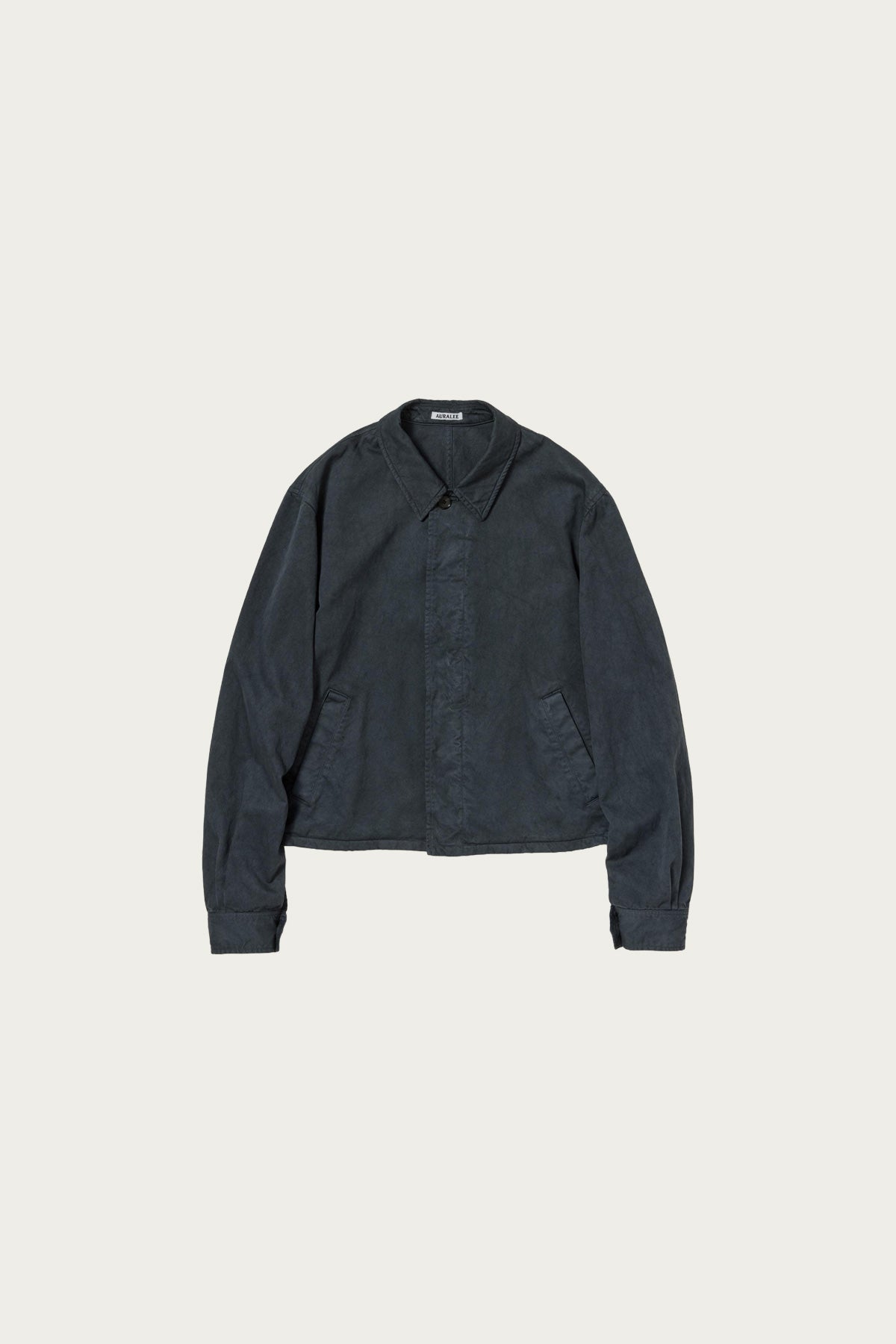 Auralee - Garment-Dyed Finx Light Chino Blouson - Black - Canoe Club
