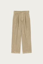Auralee - Garment-Dyed Finx Light Chino One-Tuck Wide Pants - Beige - Canoe Club