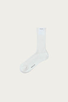 Auralee - Giza High Gauge Socks - White - Canoe Club