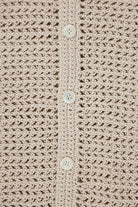Auralee - Hand Crochet Knit Half Sleeved Shirt - Ivory - Canoe Club
