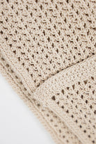 Auralee - Hand Crochet Knit Half Sleeved Shirt - Ivory - Canoe Club
