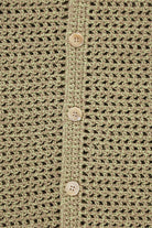 Auralee - Hand Crochet Knit Half Sleeved Shirt - Khaki Beige - Canoe Club