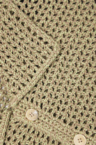 Auralee - Hand Crochet Knit Half Sleeved Shirt - Khaki Beige - Canoe Club