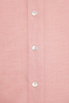 Auralee - Hard Twist Finx Organdy Half Sleeved Shirt - Light Pink Chambray - Canoe Club