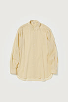 Auralee - Hard Twist Finx Organdy Shirt - Light Yellow Chambray - Canoe Club