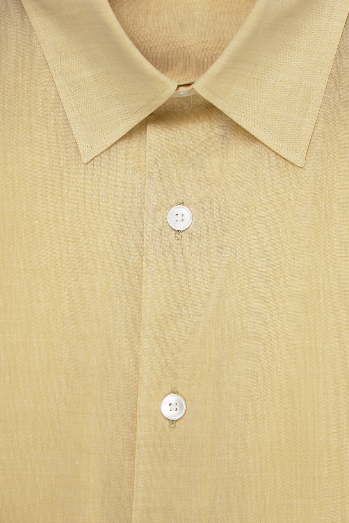 Hard Twist Finx Organdy Shirt - Light Yellow Chambray