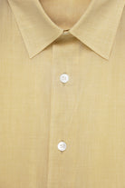 Auralee - Hard Twist Finx Organdy Shirt - Light Yellow Chambray - Canoe Club