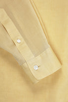 Auralee - Hard Twist Finx Organdy Shirt - Light Yellow Chambray - Canoe Club