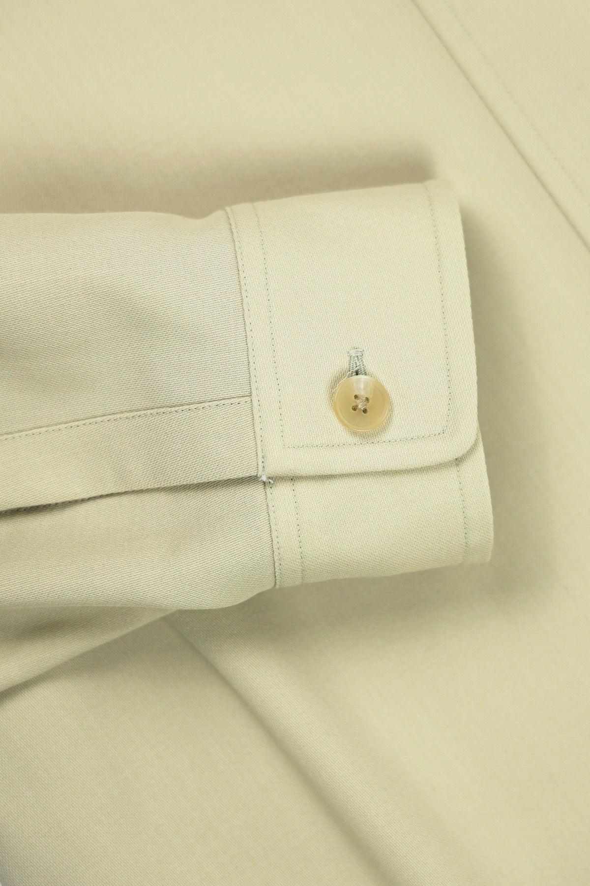 Auralee - Hard Twist Wool Dobby Shirt - Light Beige - Canoe Club