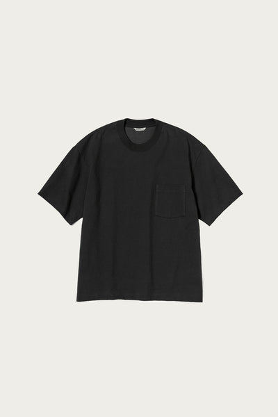 Auralee Heavy Weight Pocket Tee | Black | Canoe Club