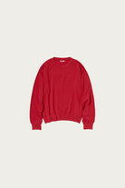 Auralee - High Twist Light Sweat P/O - Red - Canoe Club