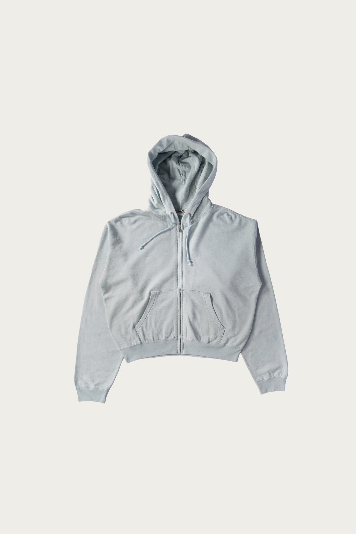 Auralee - High Twist Light Sweat Zip Parka - Pale Blue - Canoe Club