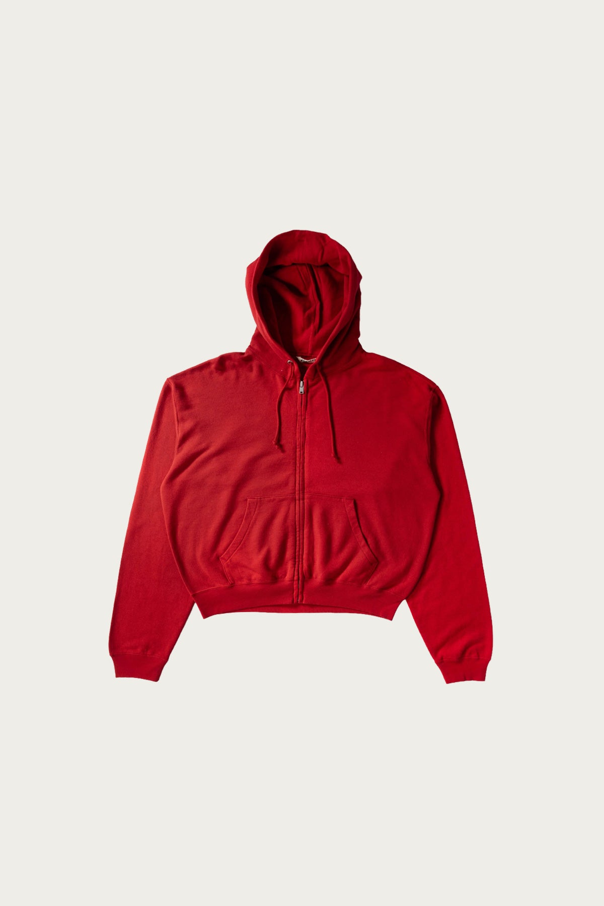 Auralee - High Twist Light Sweat Zip Parka - Red - Canoe Club