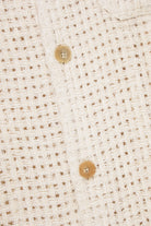Auralee - Homespun Summer Tweed Mesh Shirt - Off White - Canoe Club