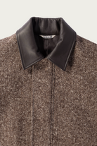 Auralee - Homespun Tweed Zip Blouson - Mix Brown - Canoe Club