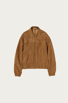 Auralee - Lamb Suede Zip Blouson - Camel - Canoe Club