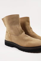 Auralee - Leather Boots - Beige Suede - Canoe Club