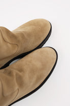 Auralee - Leather Boots - Beige Suede - Canoe Club