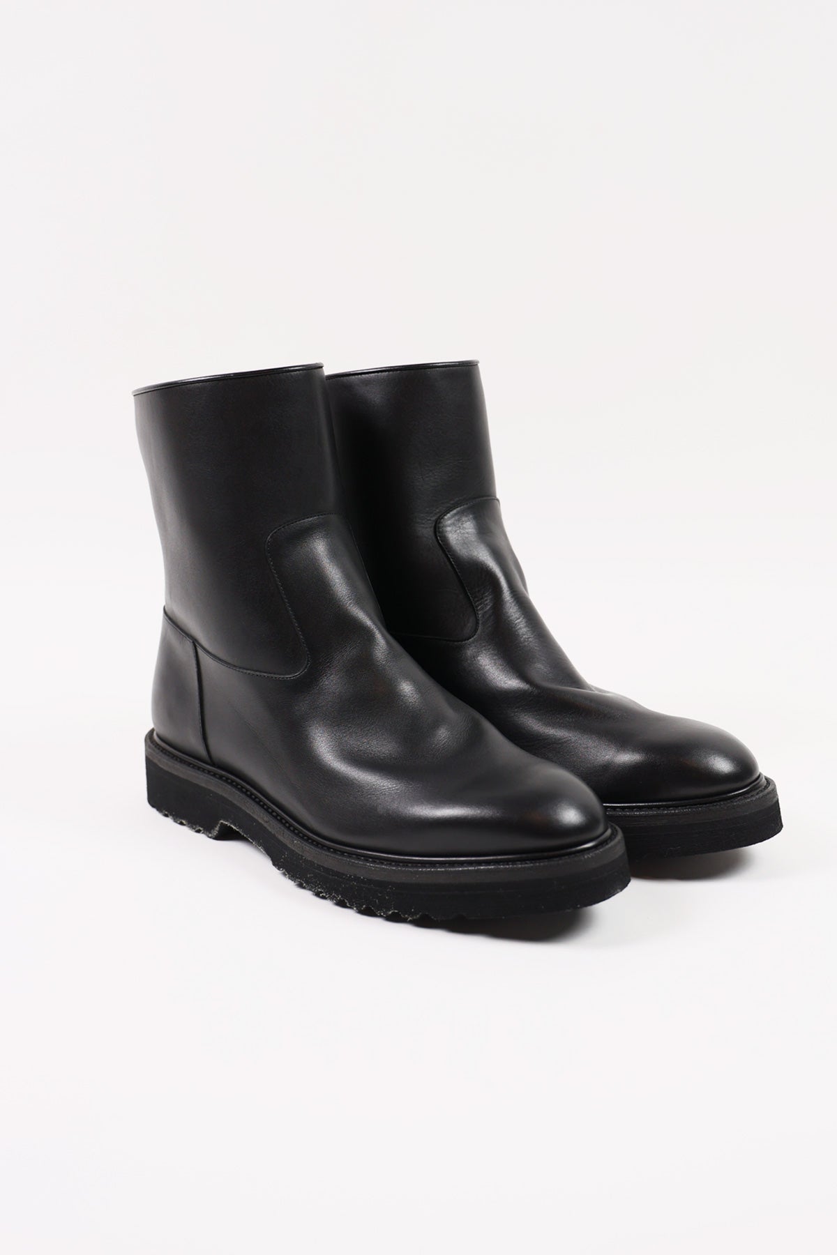Auralee - Leather Boots - Black - Canoe Club