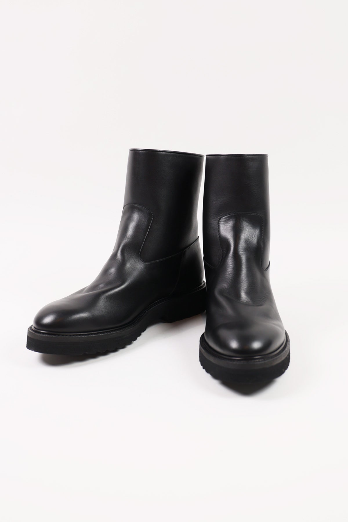 Auralee - Leather Boots - Black - Canoe Club
