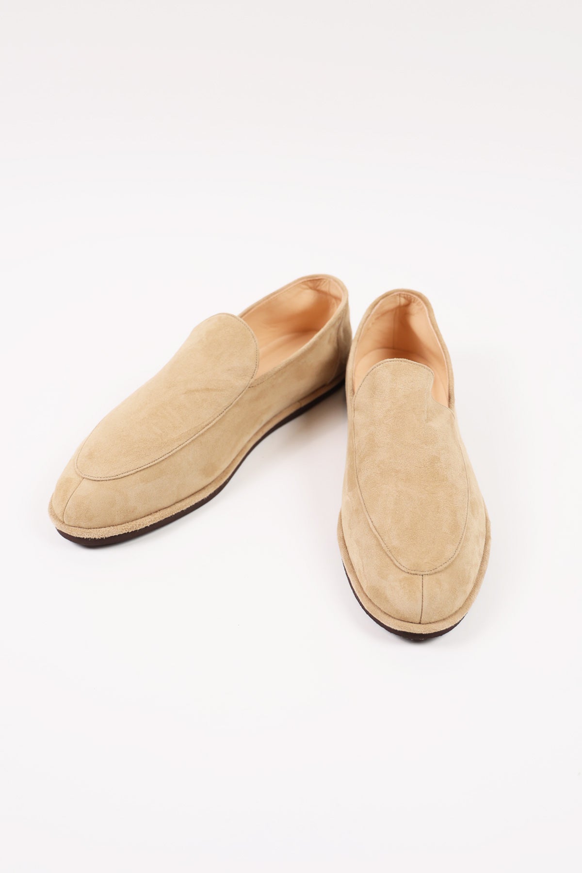 Auralee Leather Shoes Beige Suede Canoe Club
